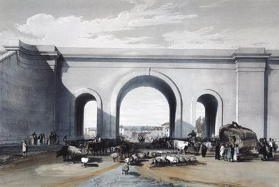 جسر السكة الحديد في شيبينهام ، ويلتشير ، 1846 بواسطة جون كوك بورن