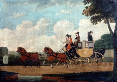 مدرب البريد الملكي ، تشيلمسفورد إلى لندن ، 1799. بواسطة جون كوردري