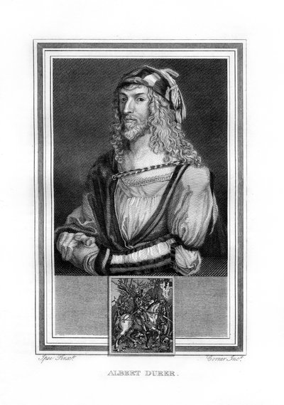 ألبرت دورر ، رسام ونقش عصر النهضة الألماني الشمالي ، 1825. بواسطة جون كورنر