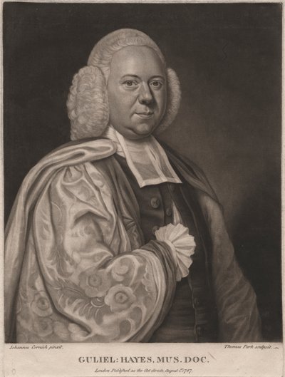 جولييل هايز ، نقش توماس بارك (1758-1834) ، 1787 (الميزوتنت) بواسطة جون كورنيش