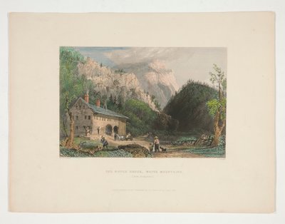 The Notch House ، White Mountains ، New Hampshire ، رسم توضيحي لـ Nathaniel Parker Willis بواسطة جون كوزن