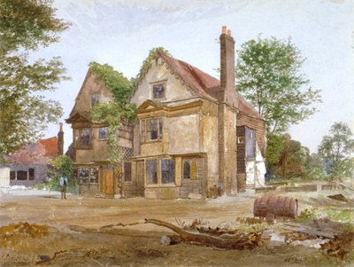منظر أمامي لـ Basing Manor House ، شارع بيكهام هاي ، كامبرويل ، لندن ، 1884 بواسطة جون كروثر