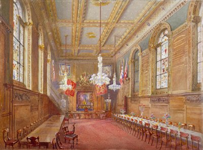 داخل قاعة Vintners ، شارع Upper Thames ، لندن ، 1880 بواسطة جون كروثر