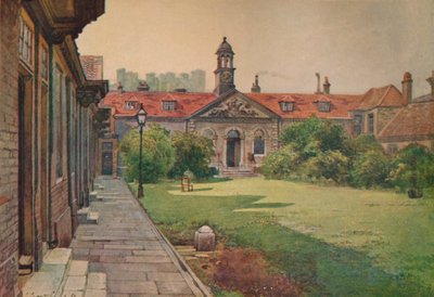 Lady DAcres Almhouses ، واجهة الحديقة ، c1880 1926 بواسطة جون كروثر