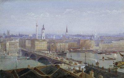 جسر لندن ومدينة لندن ، 1892 بواسطة جون كروثر