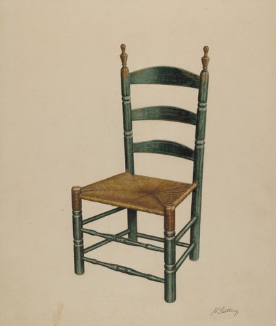 كرسي ظهر سلم ، ج. 1939. بواسطة جون كتنج