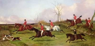 Full Cry with His First Hunt (oil on canvas) بواسطة جون دالبي