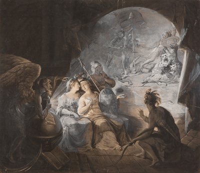 The Tea-Tax-Tempest The Oracle ، 1774. بواسطة جون ديكسون