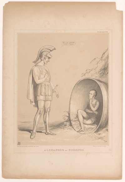 التقى سبوتبرنت بالسير روبرت بيل الكسندر وديوجين (العنوان على الكائن) اسكتشات HB (عنوان السلسلة على الكائن) بواسطة جون دويل