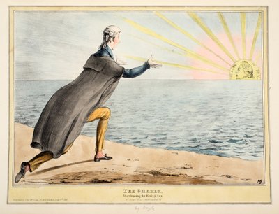 The Gheber: Worshiping Rising Sun ، 1830 (نقش يدوي) بواسطة جون دويل