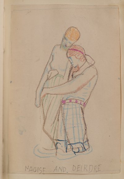 نواز وديردري (قلم رصاص) بواسطة جون دنكان