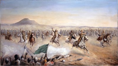شحن ال 21 لانسر بأم درمان ، 2 سبتمبر 1898 (زيت على قماش) بواسطة جون إدوارد تشابمان ماثيوز