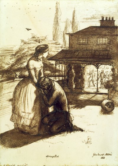 مقبول ، 1853 (قلم حبر بني على الورق) بواسطة جون ايفرت ميليس
