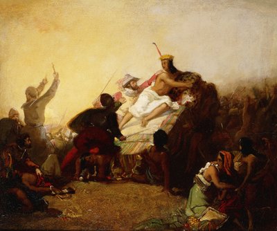 Pizarro الاستيلاء على الإنكا في بيرو ، 1846 بواسطة جون ايفرت ميليس