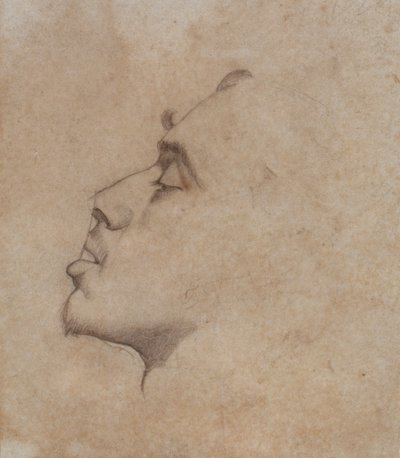 صورة رأس دانتي غابرييل روسيتي (1828-1882) بواسطة جون ايفرت ميليس