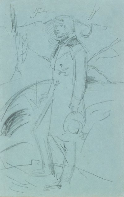 رسم تخطيطي أولي لصورة جون روسكين ، ١٨٥٣-١٨٥٤ بواسطة جون ايفرت ميليس