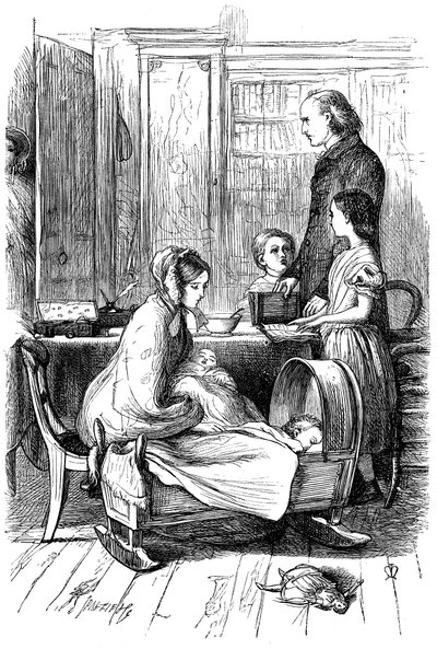 مشهد من Framley Parsonage بواسطة أنتوني ترولوب ، 1860. بواسطة جون ايفرت ميليس