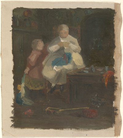 المرأة والطفل بواسطة John Ferguson Weir