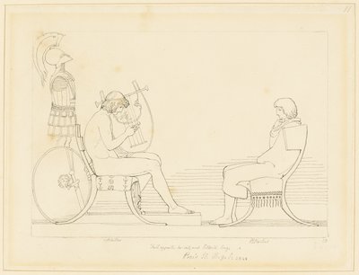 أخيل وباتروكلوس بواسطة John Flaxman