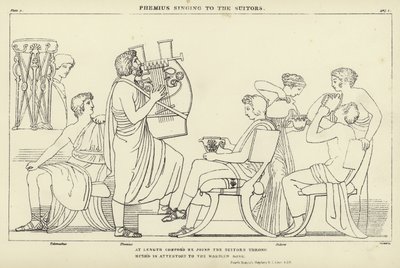 Phemius الغناء للخاطبين بواسطة جون فلاكسمان