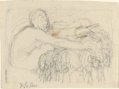 مجسم جالس وذراعان ممدودتان بواسطة جون فلاكسمان