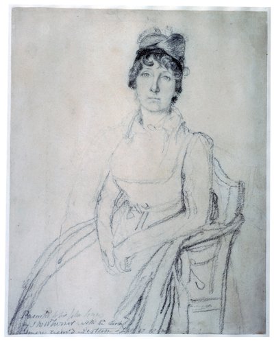 رسم تخطيطي لإليزا سوان ، c.1800 بواسطة جون فلاكسمان