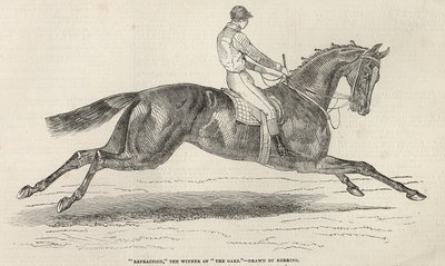"الانكسار" ، الفائز بجائزة "The Oaks" ، من "أخبار لندن المصورة" ، 7 يونيو 1845 بواسطة جون فريدريك هيرينج الأب