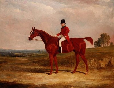 السير هيو هاميلتون مورتيمر ، سيد The Old Surrey Foxhounds ، على صائد الكستناء في منطقة واسعة النطاق بواسطة جون فريدريك هيرينج الأب
