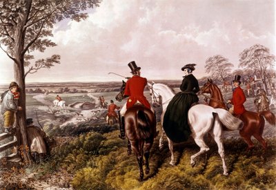 المغادرة إلى Fox Hunt طباعة John Frederick Herring (1795-1865) 1870 Private Collection بواسطة جون فريدريك هيرينج الأب