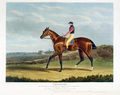 "ثيودور" ، الفائز بسانت ليجيه العظيم في دونكاستر ، 1822 ، نقشها توماس ساذرلاند (BC1785) ، حانة. بواسطة W. Sheardown und Son (aquatint) بواسطة جون فريدريك هيرينج الأب