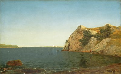 منارة روك ، نيوبورت هاربور ، 1857 بواسطة جون فريدريك كينسيت