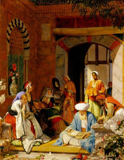"وصلاة الإيمان تخلص المريض" ، من يعقوب 5:15 (زيت على لوح) بواسطة جون فريدريك لويس