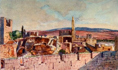 جزء من قلعة القدس ، 1902. بواسطة جون فوليلوف