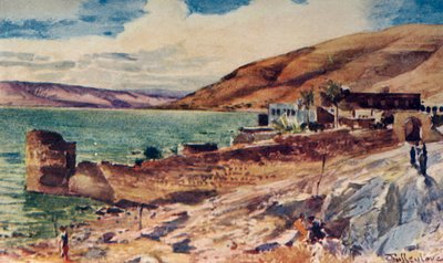 بحيرة الجليل ، باتجاه الجنوب من طبريا ، 1902. بواسطة جون فوليلوف