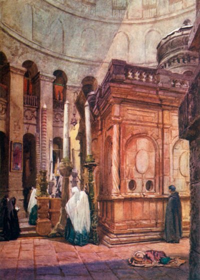 ال روتوندا وكنيسة القيامة ، 1902. بواسطة جون فوليلوف