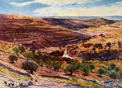 وادي هنوم مع تل الجريمة ، 1902. بواسطة جون فوليلوف