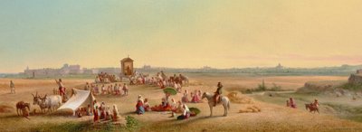 خدمة القداس في كامبانيا 1878 (زيت على لوحة) بواسطة جون جادسبي تشابمان