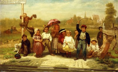 ابحث عن المحرك بينما يرن الجرس ، 1863 بواسطة جون جورج براون