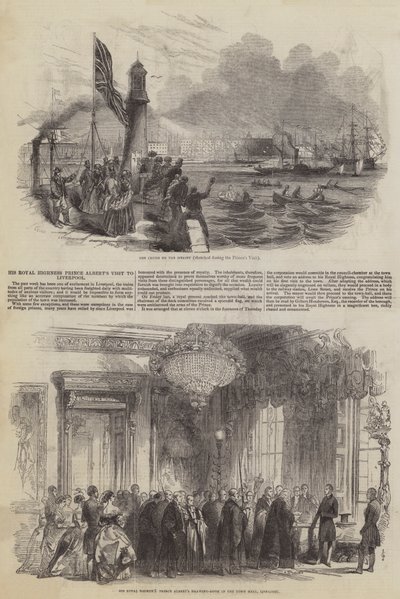 زيارة سمو الأمير ألبرت إلى ليفربول بواسطة John Gilbert