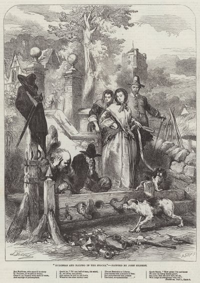 Hudibras و Ralpho في الأسهم بواسطة جون جيلبرت