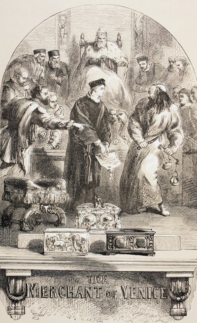 تاجر البندقية ، 1890 بواسطة جون جيلبرت