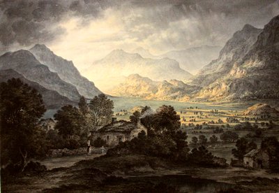 Place Fell and Hellvellyn ، Ullswater ، من Gowbarraow Park (ألوان مائية مع الصمغ العربي على الورق) بواسطة جون جلوفر