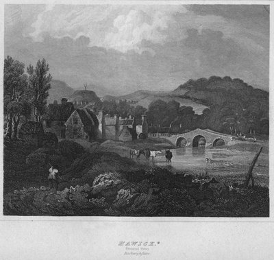 هاويك. منظر عام. روكسبيرشاير ، 1814 بواسطة جون جريج