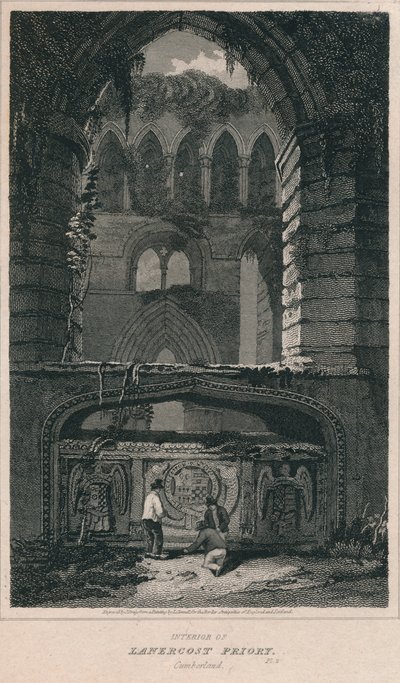 داخل Lanercost Priory. كمبرلاند ، 1814 بواسطة جون جريج