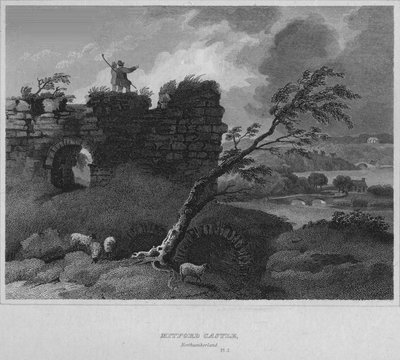 قلعة ميتفورد ، نورثمبرلاند ، 1814 بواسطة جون جريج
