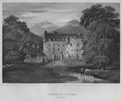 قلعة تراكير ، Peebleshire ، 1814 بواسطة جون جريج