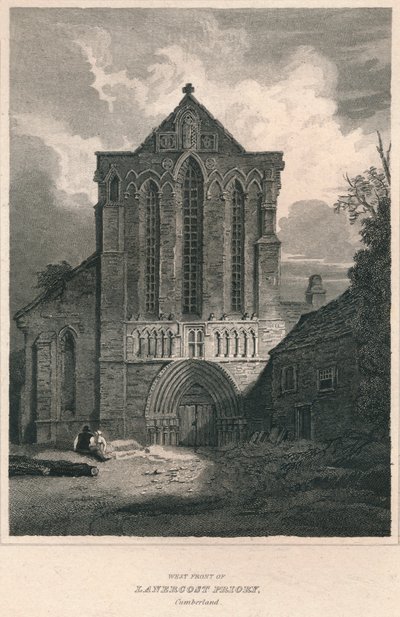 الجبهة الغربية لدير Lanercost. كمبرلاند ، 1814 بواسطة جون جريج
