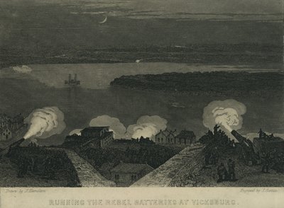 تشغيل بطاريات المتمردين في Vicksburg ، c.1863 بواسطة جون هاميلتون