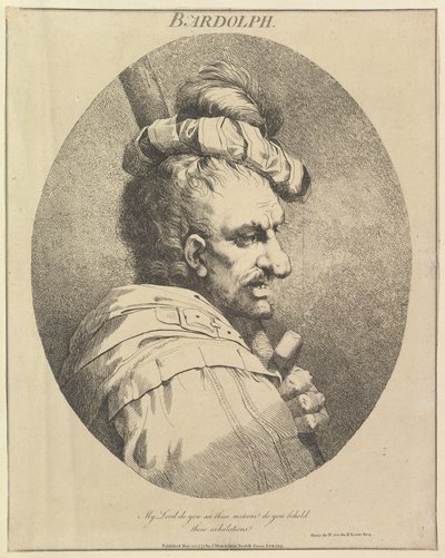 Bardolph اثنا عشر شخصية من شكسبير ، 20 مايو 1775. بواسطة جون هاميلتون مورتيمر