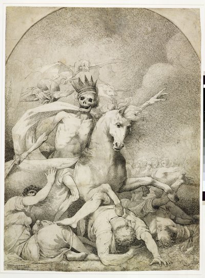 الموت على حصان شاحب ، 1775 ج (قلم وحبر أسود على ورق منسوج) بواسطة جون هاميلتون مورتيمر